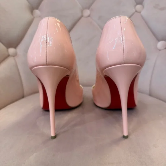 Christian Louboutin Red Bottoms Pink Pigalle Patent Leather 36 - Picture 5 of 5